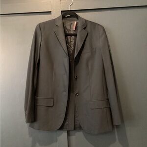 Authentic Bally Women's black 3 button office jacket Blazer size 6